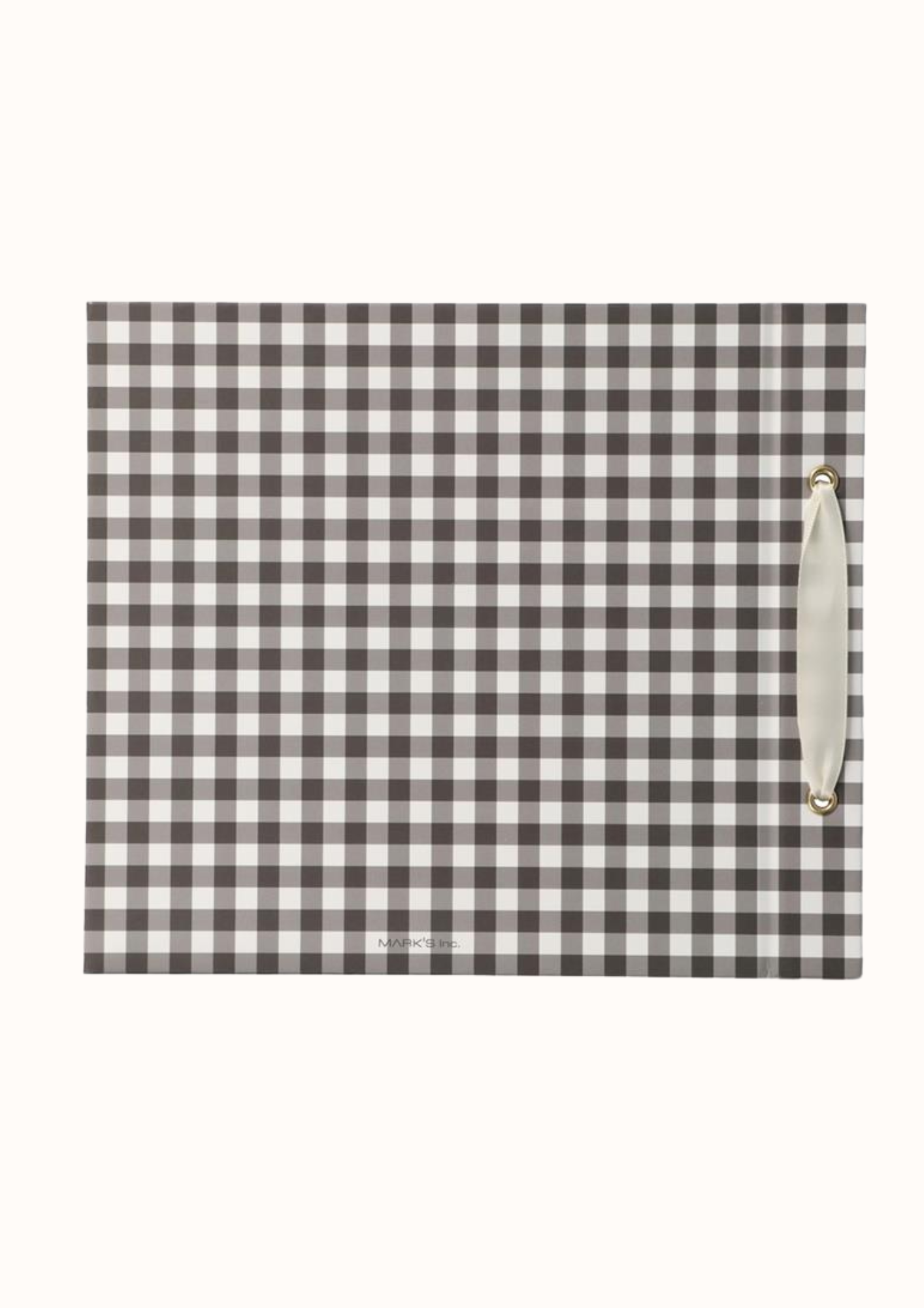 Scrapbook Album Gingham Check Black